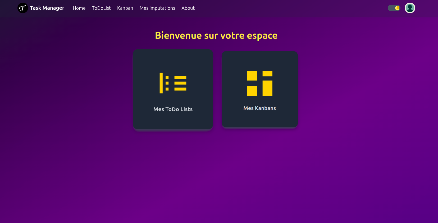 Image principale du projet Task Manager - Application de Gestion de Tâches Full-Stack